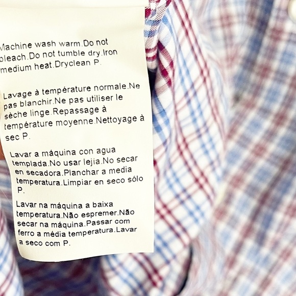 Boss / Hugo Boss Red White and Blue Button Down Shirt - Picture 5 of 6